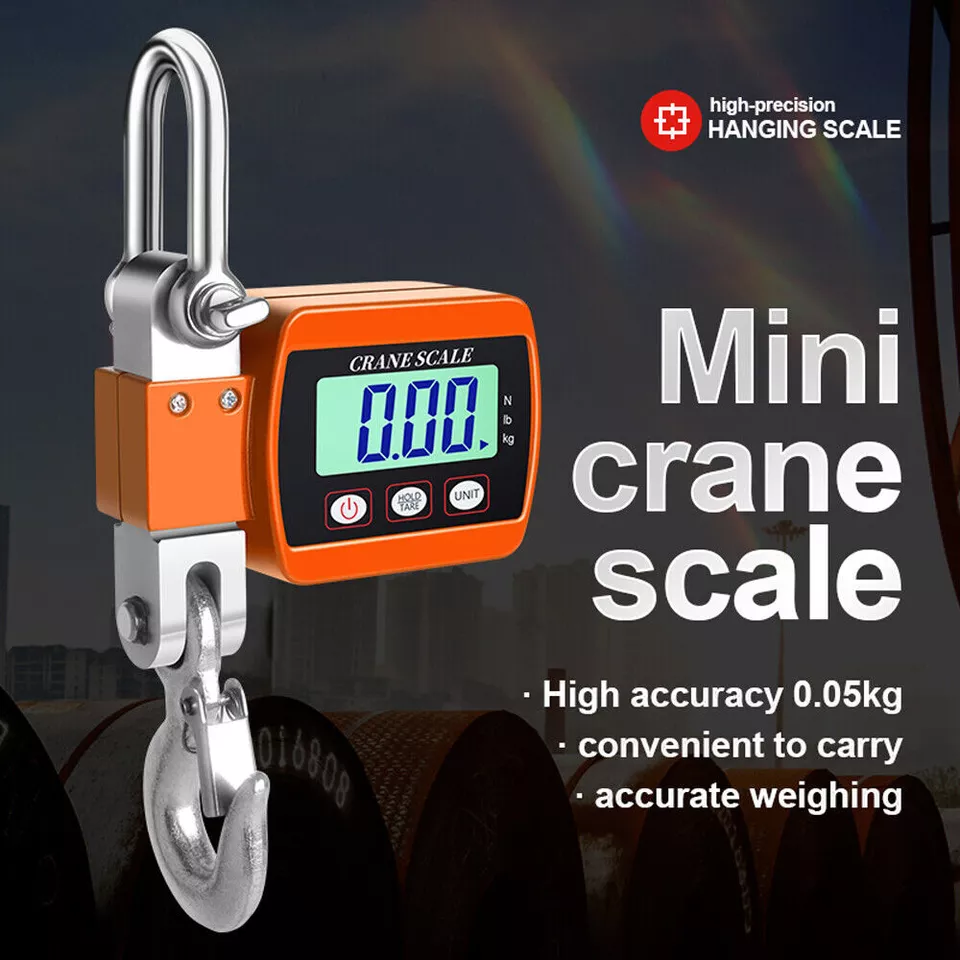 500KG Hanging Scale High Precision Digital Crane Scale Heavy Duty Hook Scale