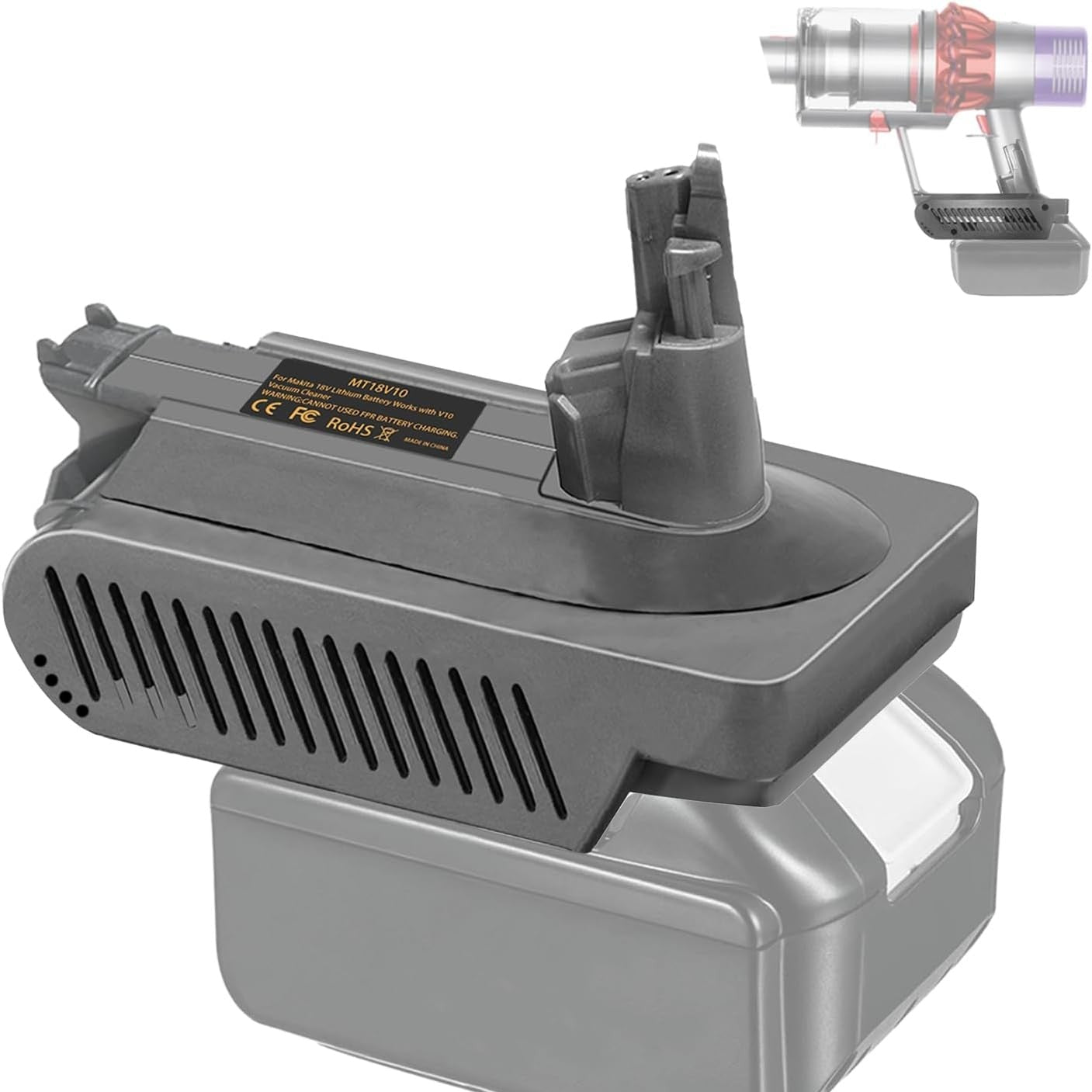 V10 Adapter for Makita 18V Lithium Battery Convert to for Dyson V10 SV12 Animal