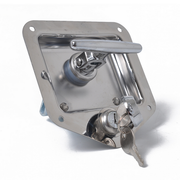 T Handle Lock Stainless Steel With Keys Trailer Camper Truck Tool Box Silver