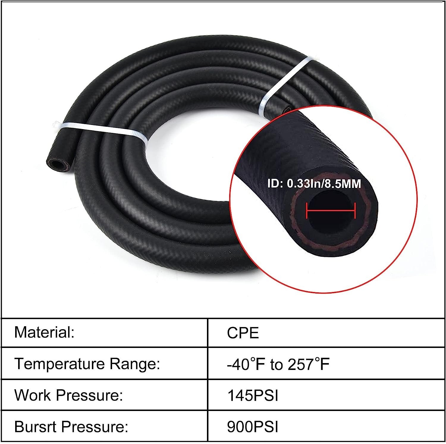 4 Pass Tube and Fin Transmission Cooler Universal 5/16" Oil Cooler Kit