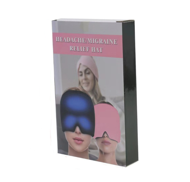 180° Migraine Relief Hat Ice Headache Wrap for Puffy Eyes