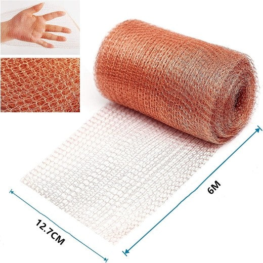 6m Fine Wire Mesh Roll Pure Copper Mesh Rodent Pest Control