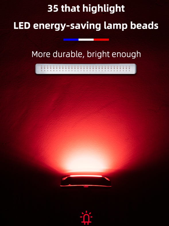 ROCKBROS Waterproof LED Bike Rear Light Rechargeable Red Light Bicycle Light