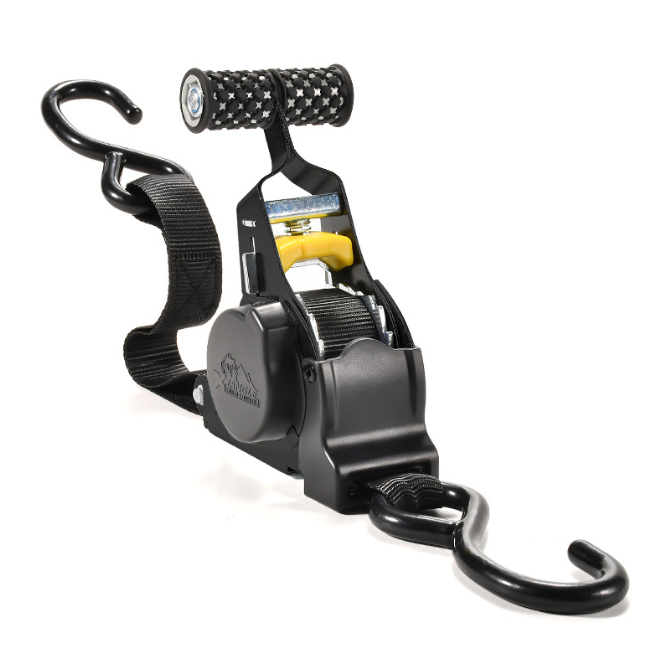 Heavy Duty Ratchet Straps Self Retractable Tie Down Straps with Soft Loops