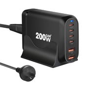 200W USB Type C Charger, 6 Ports Fast Charging Station GaN III PD QC Desktop