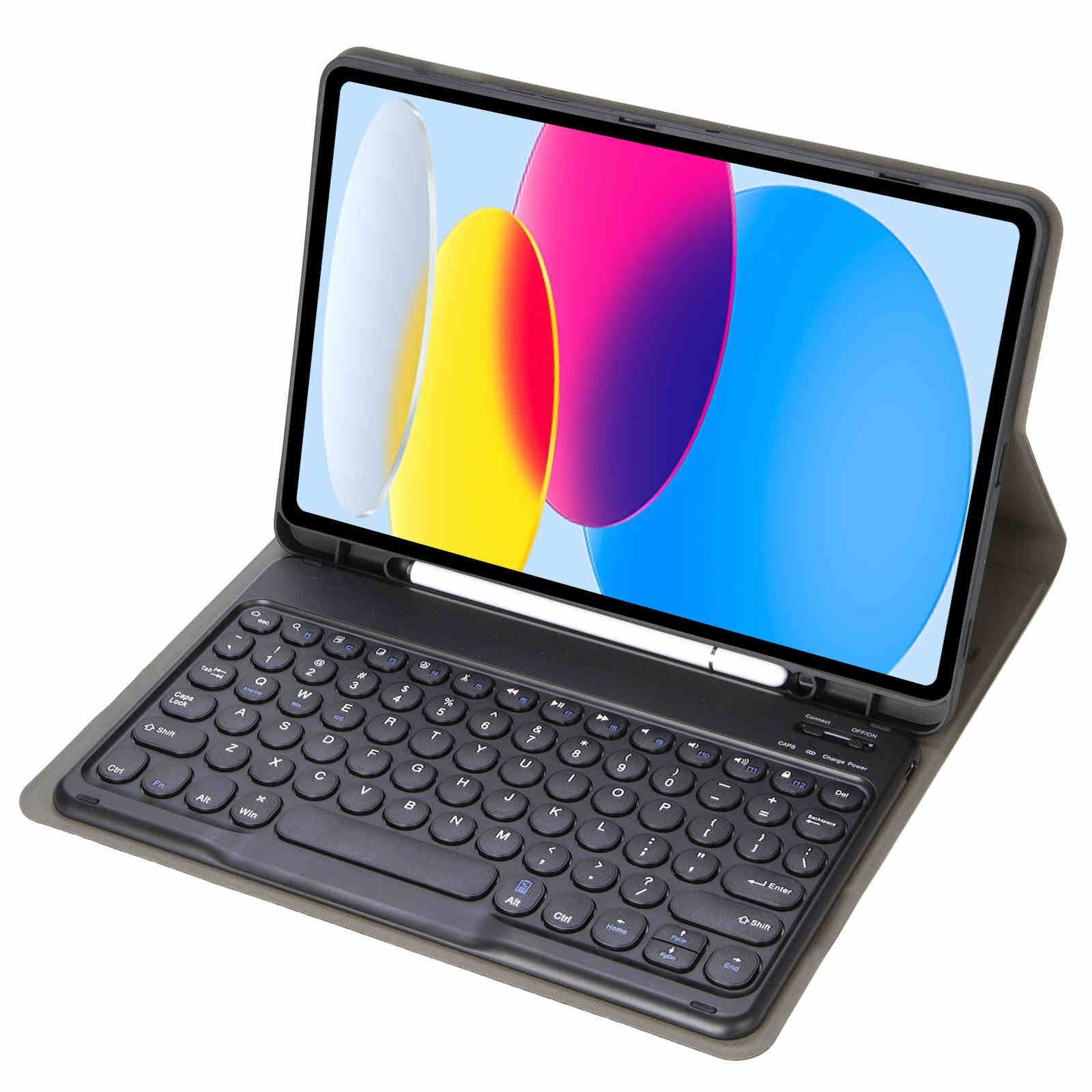 iPad 10/11th 10.9" Case Bluetooth Keyboard Case Flip Detachable Pencil Holder