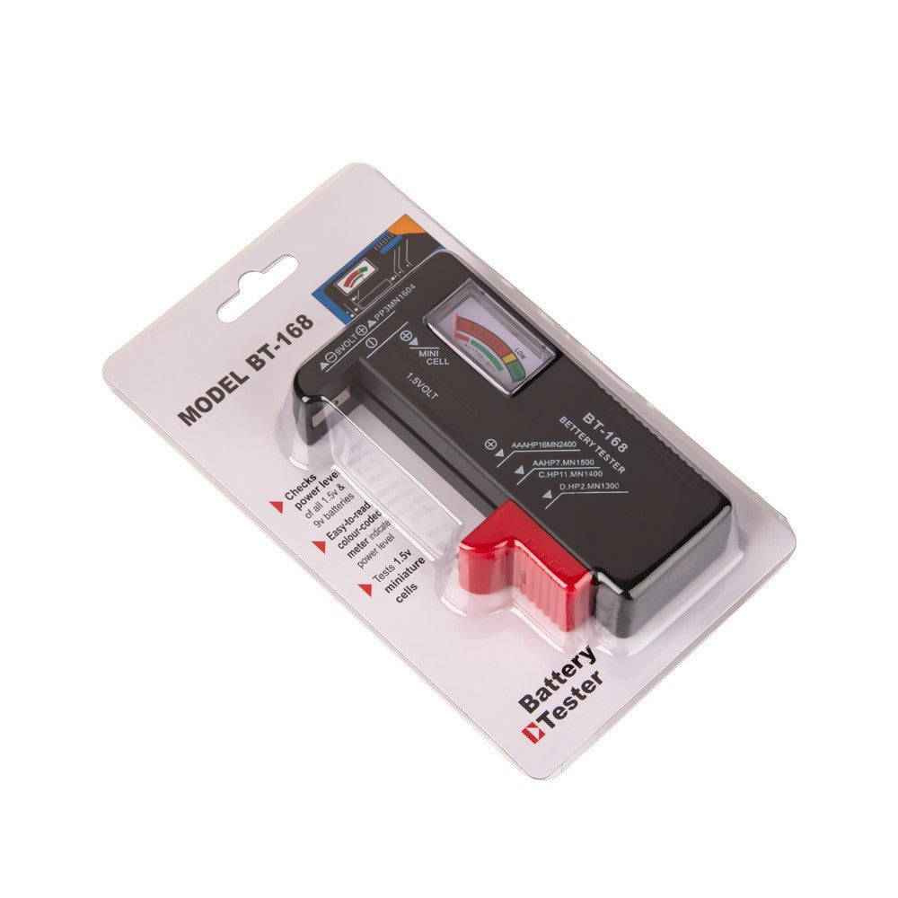 Universal LED Digital Battery Tester for AAA AA C D 9V 1.5V Button Cell