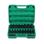 1/2" Socket Set CR-V Steel Metric Sockets Long 20PCS 8-32MM