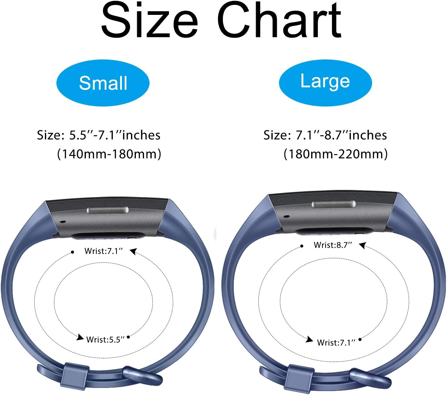 Fitbit Charge 3/4 Bands Replacement Silicone Wristband Watch Strap Sports
