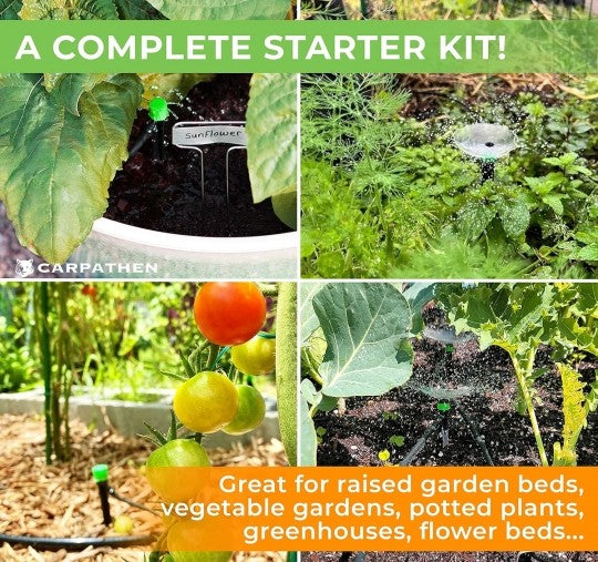 15m+15m Watering Drip Irrigation Hose Kit System