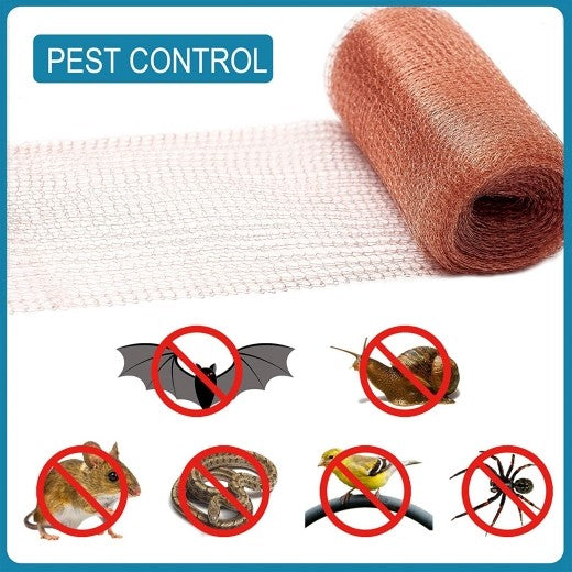 6m Fine Wire Mesh Roll Pure Copper Mesh Rodent Pest Control