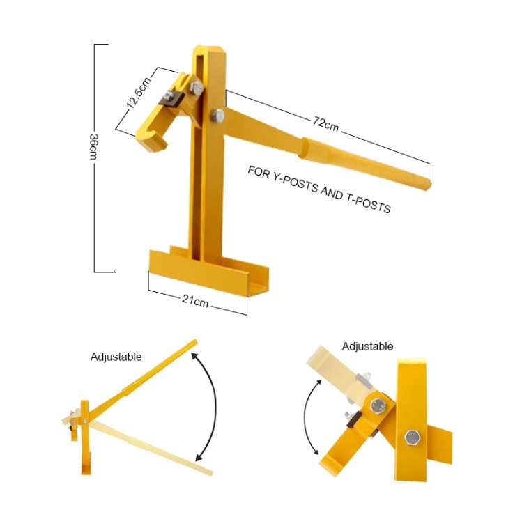 Fence Post Lifter Star Picket Puller Remover Steel Pole Fencing Farming Tool