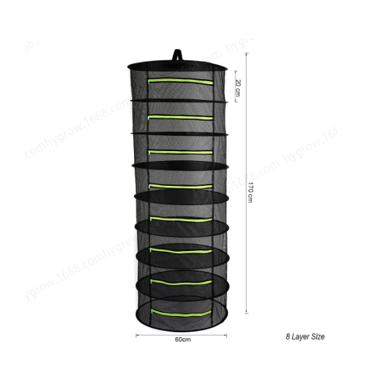 8 Layers Herb Drying Net Folding Fishing Net Hanging Basket Dry Rack Bag Home