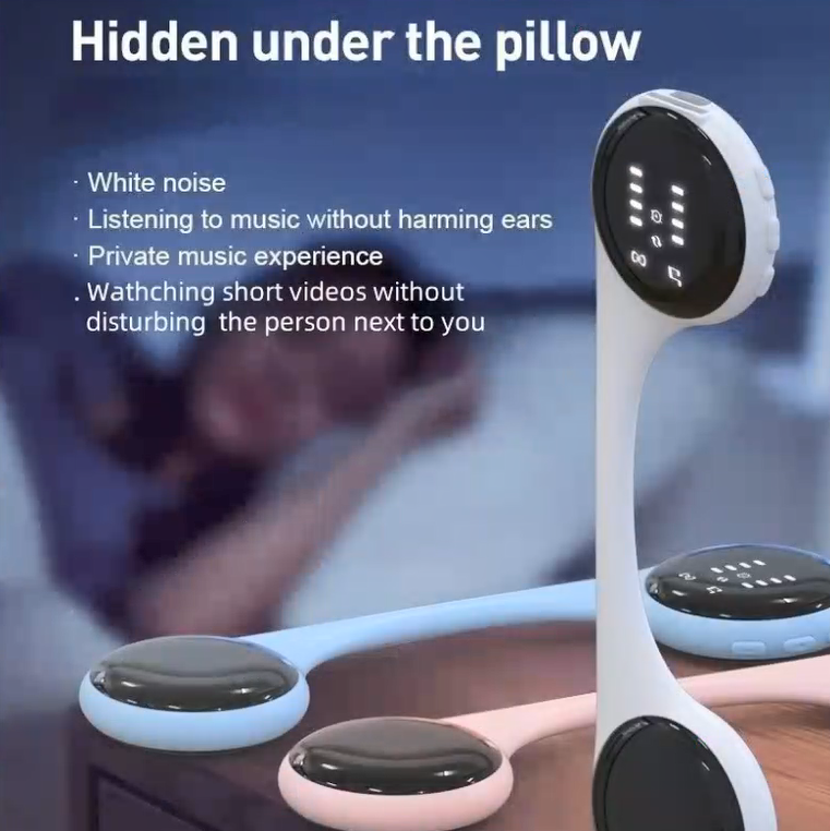 Under Pillow Speaker for Sleeping - Portable Wireless Bluetooth Bone Conduction