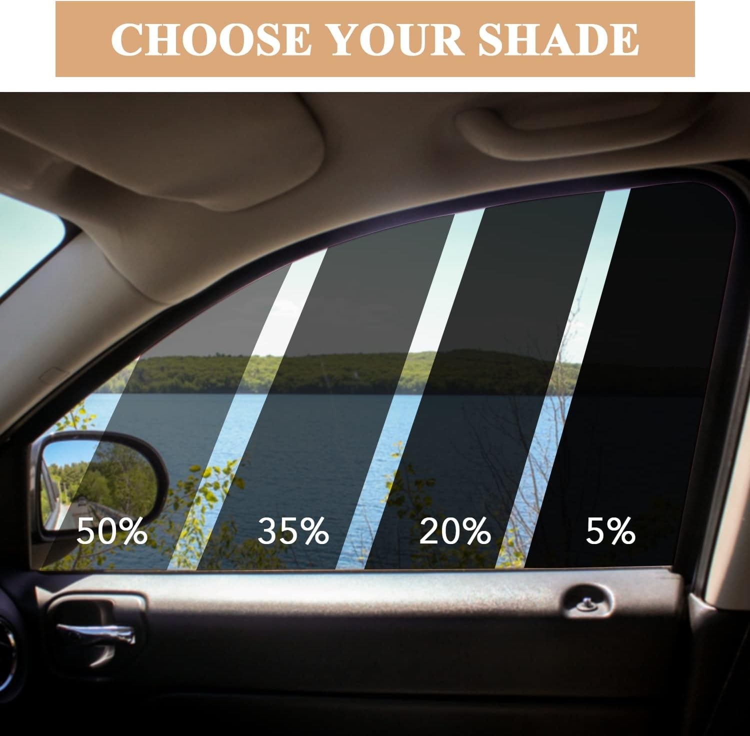 Window Tint Film 25% VLT Car Home Blackout Glass 75cmX7m House UV Block