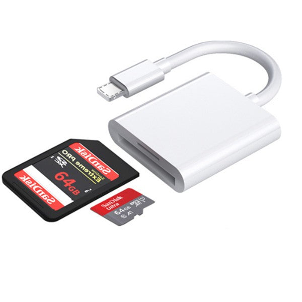 iPhone iPad Lightning to SD Card Reader Camera Adapter Phone Macbook
