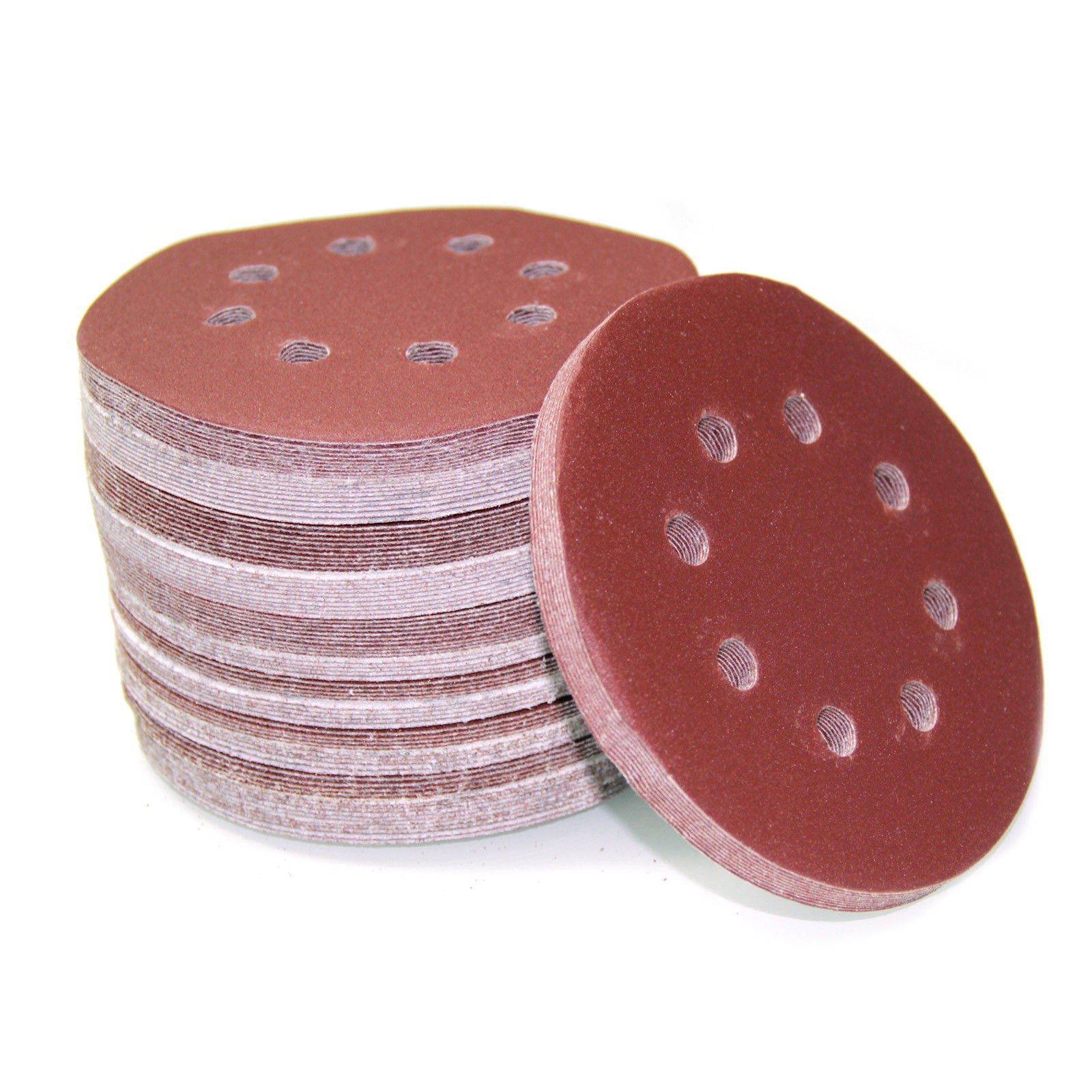 100pcs 125mm 5" Sanding Discs Mixed Grit Orbital Sander Pads