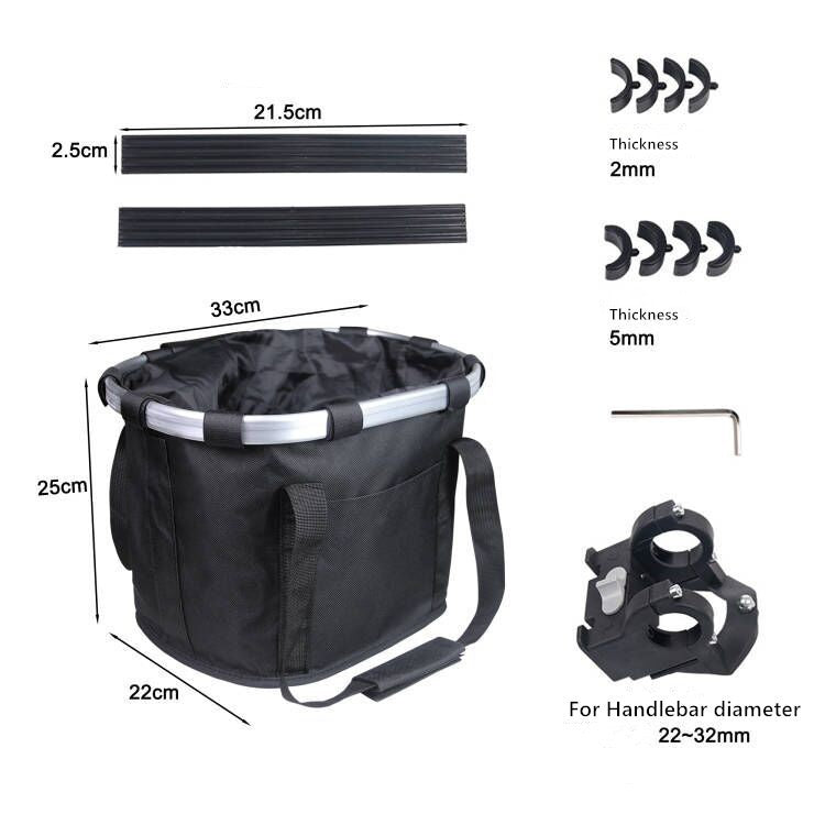 Bike Basket Folding Pet Cat Dog Carrier Front Bicycle