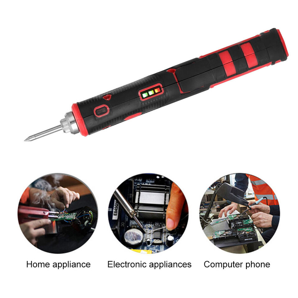 Cordless Soldering Iron Kit Rechargeable Portable Cordless USB Soldering Iron