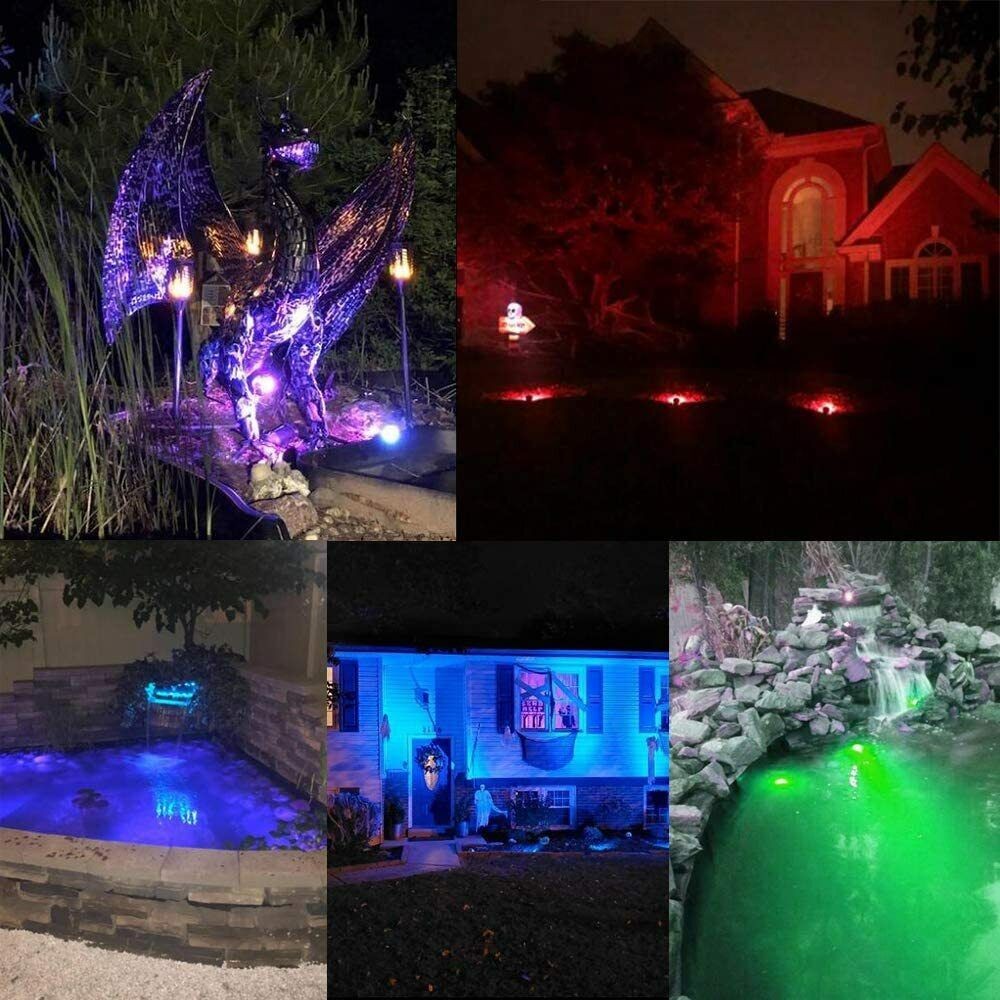10W RGB Color Changing LED Underwater Spotlight Aquarium Fountain Pond Pool Lamp