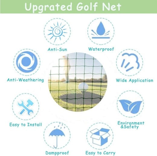 3Mx3M Golf Practice Net Training Heavy Duty Impact Netting