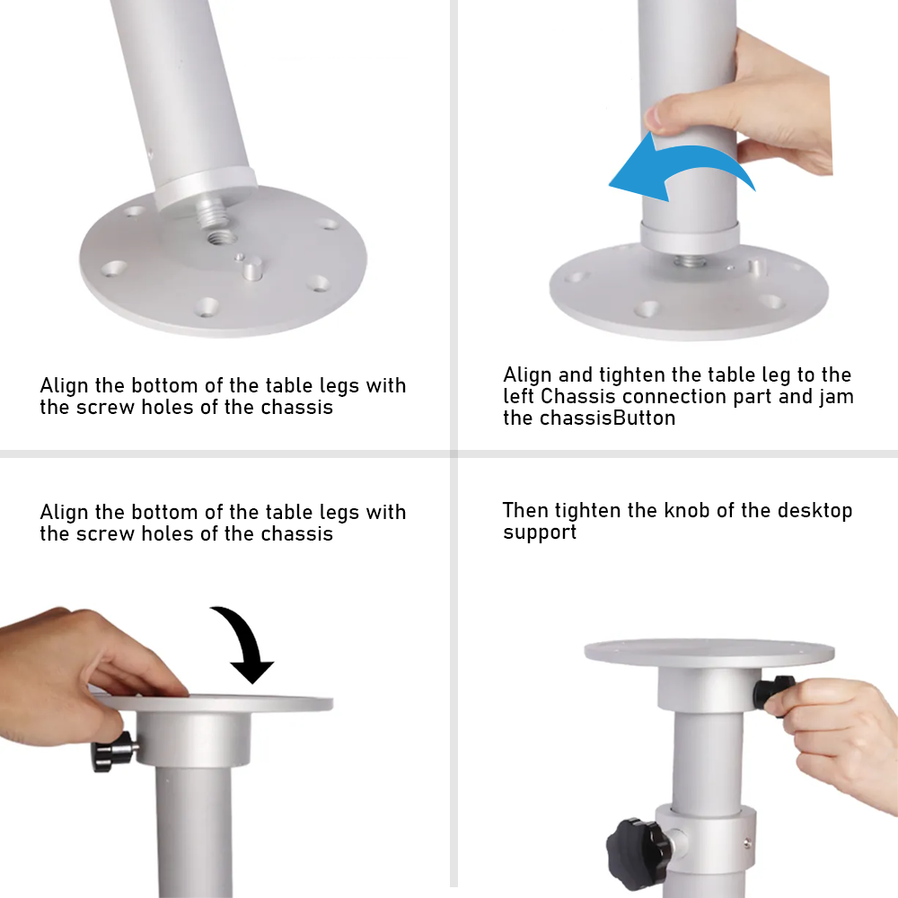Table Pedestal Telescopic Furniture Leg for RV Marine Boat Caravan Motorhome