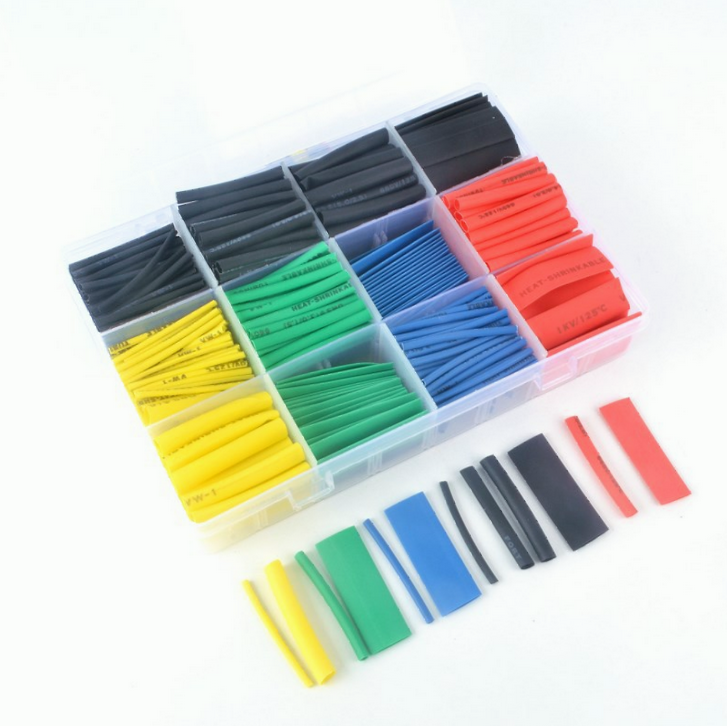 530pcs Heat Shrink Tubing Insulation Shrinkable Tube Assortment Cable Sleeve