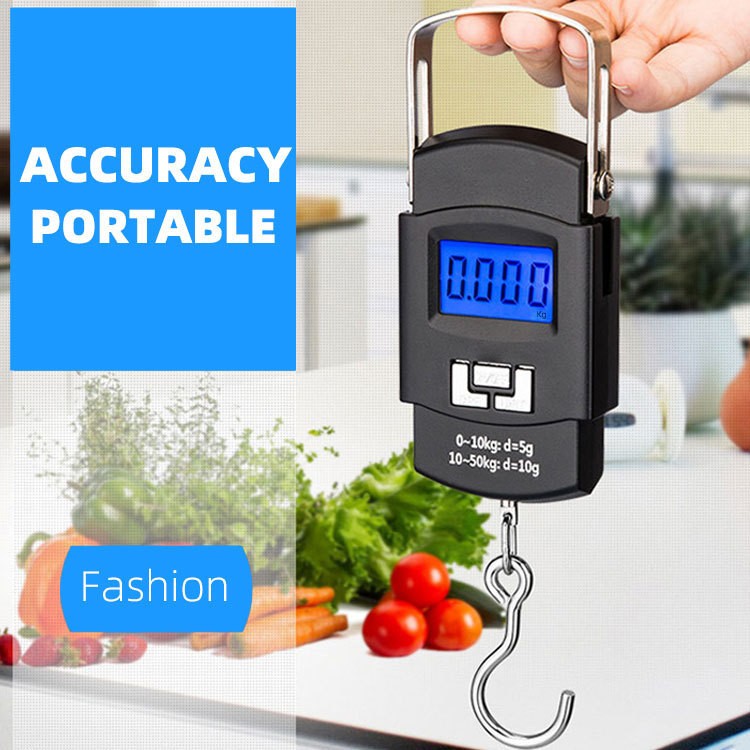 Portable LCD Digital Electronic Fishing Travel Luggage Hanging Weighing Scale