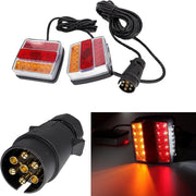 12V 2PCS Magnetic LED Towing Trailer Light Kit with 7 Pin Plug