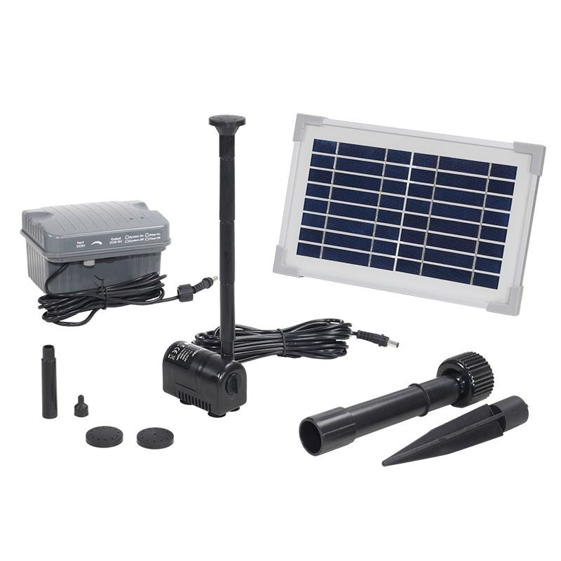 Solar Fountain Pump with Backup Battery Water Pump Kit