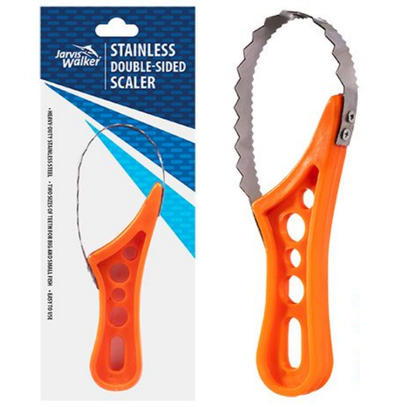 Jarvis Walker Fish Scaler 2 Pack Stainless Steel Double Sided Fishing Tool