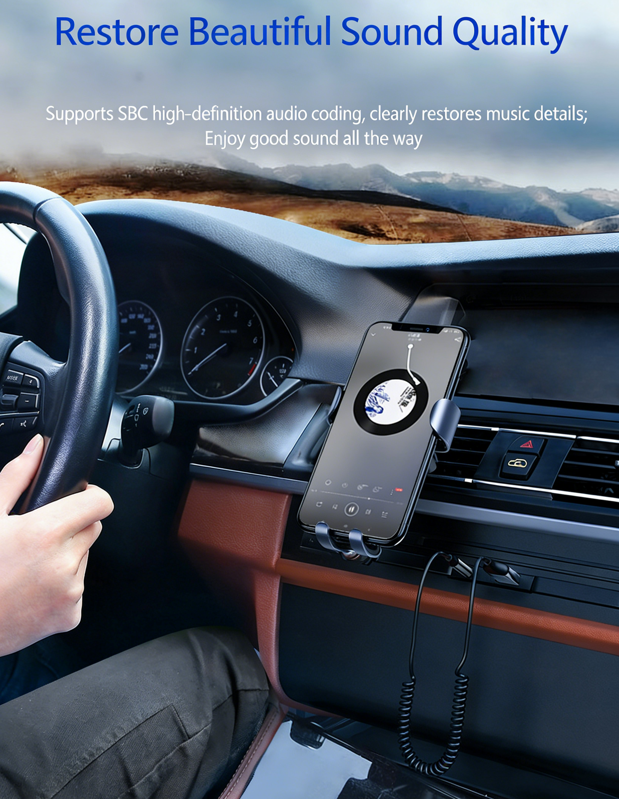 Bluetooth 5.0 Receiver Dongle Car AUX Music 3.5mm Adapter Cable