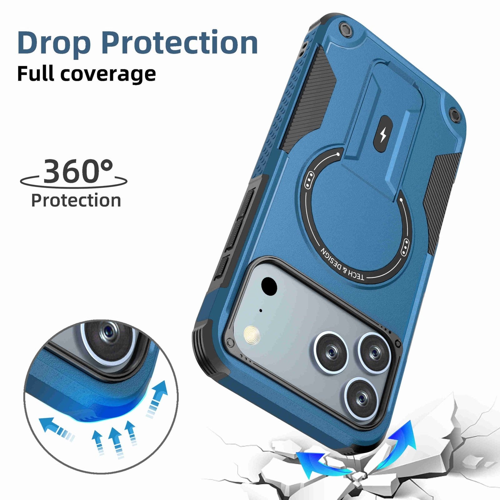 Magnetic Kickstand Case for iPhone 17 Pro Max