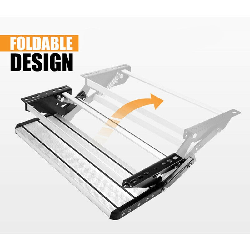 Caravan Step Aluminium Pull Out Folding Camper Trailer Motorhome RV