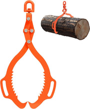 Log Lifting Tongs 28in, 2-Claw Log Tongs, 750kg Lifting Capacity