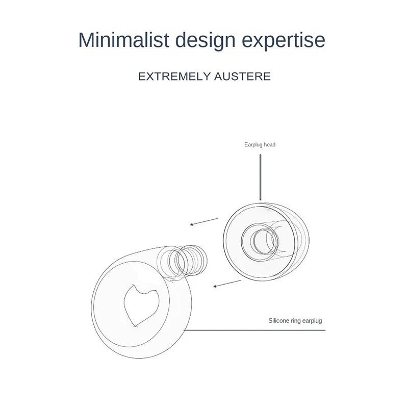 Noise Reduction Flexible Ultra Soft Reusable Silicone Ear Plug Study Sleep Plug