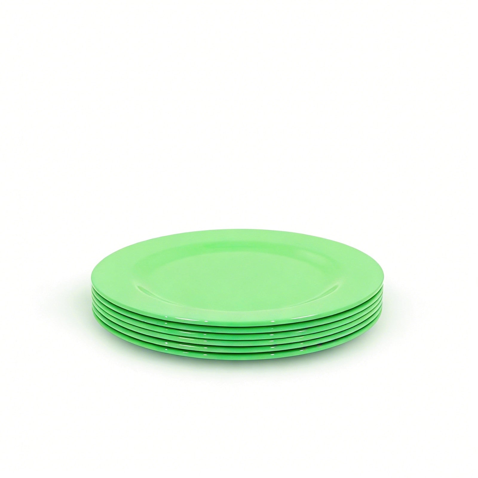 Henni & Friends 25CM Melamine Plates (Set of 6 Green) BPA-free