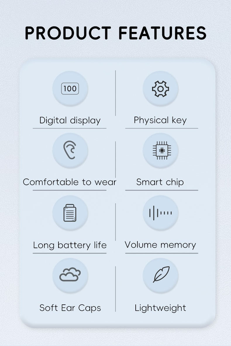 Hearing Aids for Seniors with Noise Cancelling and Volume Control