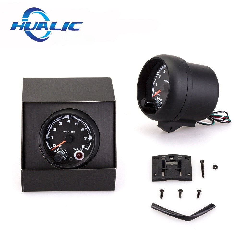 Universal 3.75" Car 12V Tachometer Tacho Gauge Meter