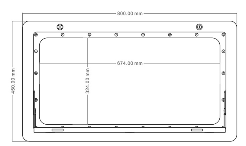 RV Wall Camper Table Folding Picnic Caravan Camping Exterior Mount Workbench