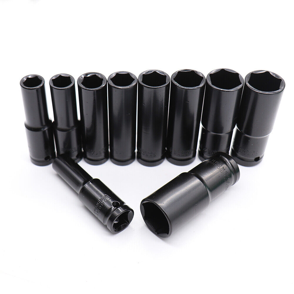 1/2" Socket Set CR-V Steel Metric Sockets Long 20PCS 8-32MM