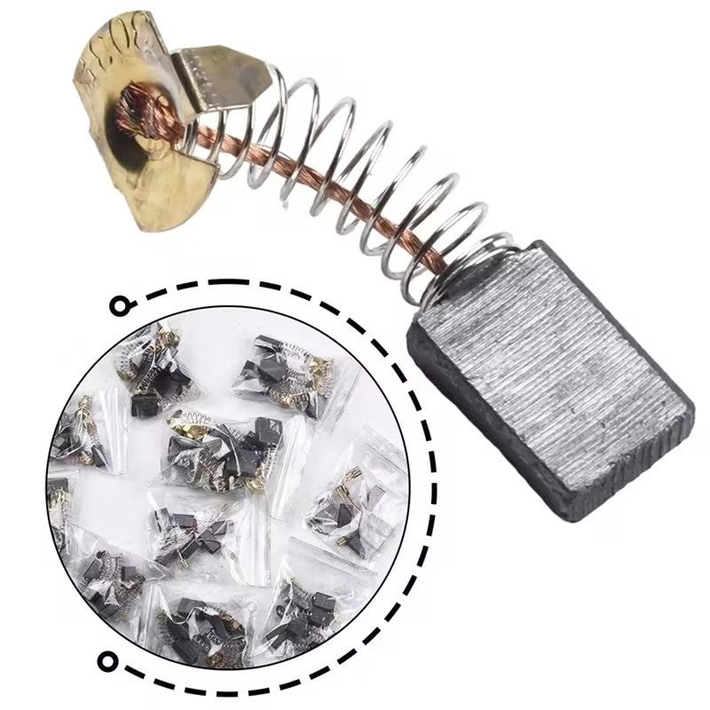 50pcs Electric Motor Carbon Brush with Metal Bases