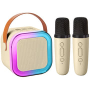 Karaoke Machine with 2 Microphones Bluetooth Speaker