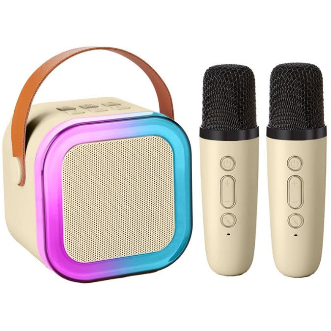 Karaoke Machine with 2 Microphones Bluetooth Speaker