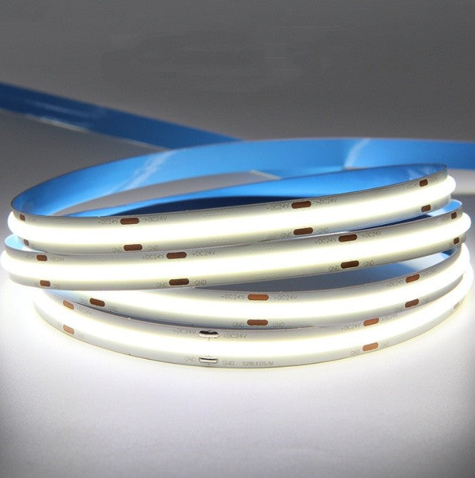 24V COB Cool White 5M LED Strip Light 6500K 1600LEDs 5500LM