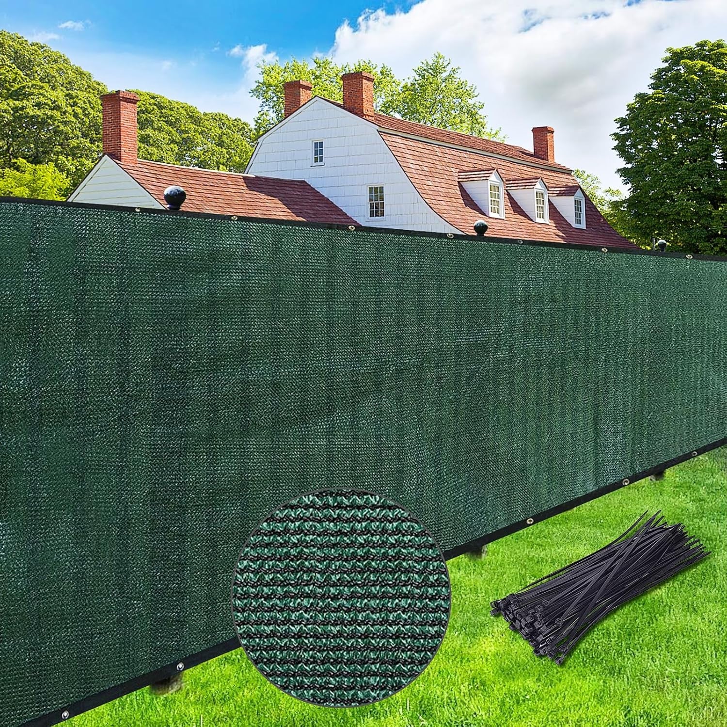 Privacy Fence Screen Green-1Mx7M