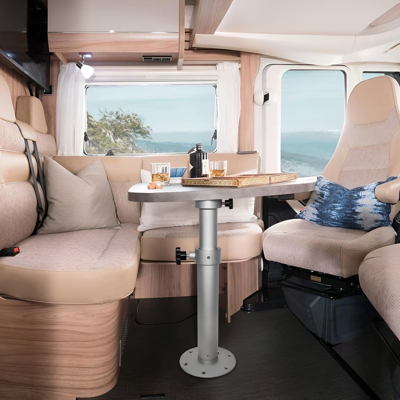 Table Pedestal Telescopic Furniture Leg for RV Marine Boat Caravan Motorhome