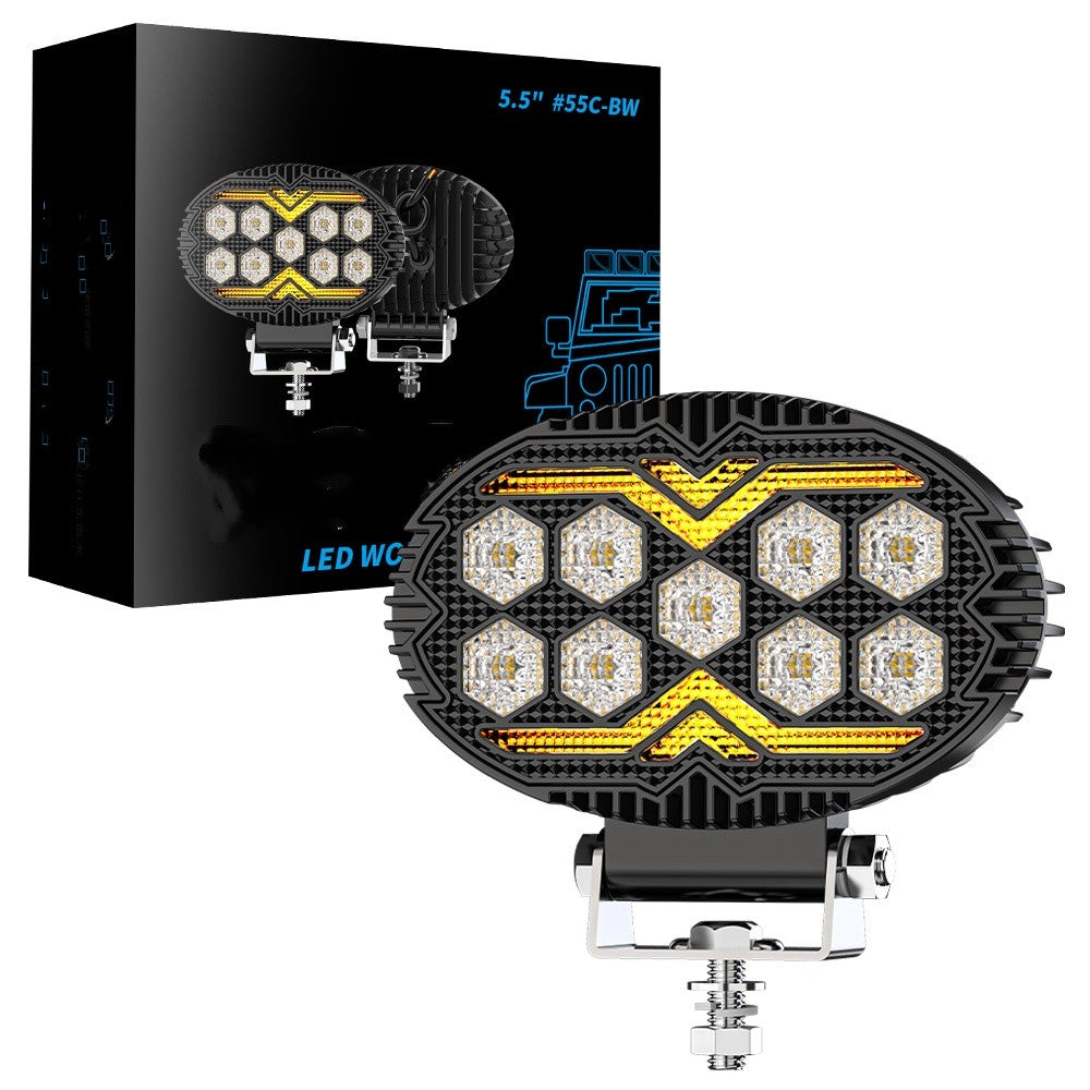LED Work Light with Daytime Running Light 5.5-Inch Off-Road Auxiliary Lighting