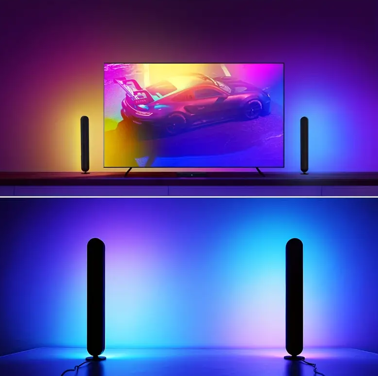 2X Color Changing RGB LED Light Bars Gaming TV Backlight Game Ambient Lamp