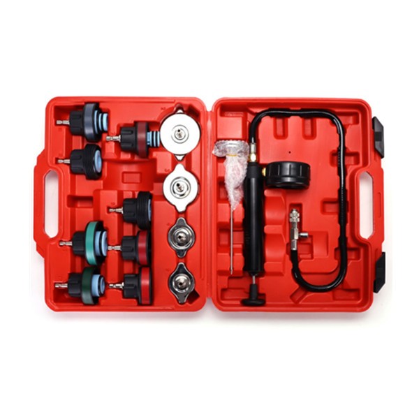 14pcs Radiator Pressure Tester Coolant Purge Refill Vacuum Cooling System Kit